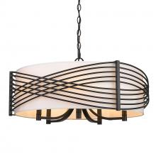  5516-5 BLK-MWS - Zara 5-Light Chandelier in Matte Black